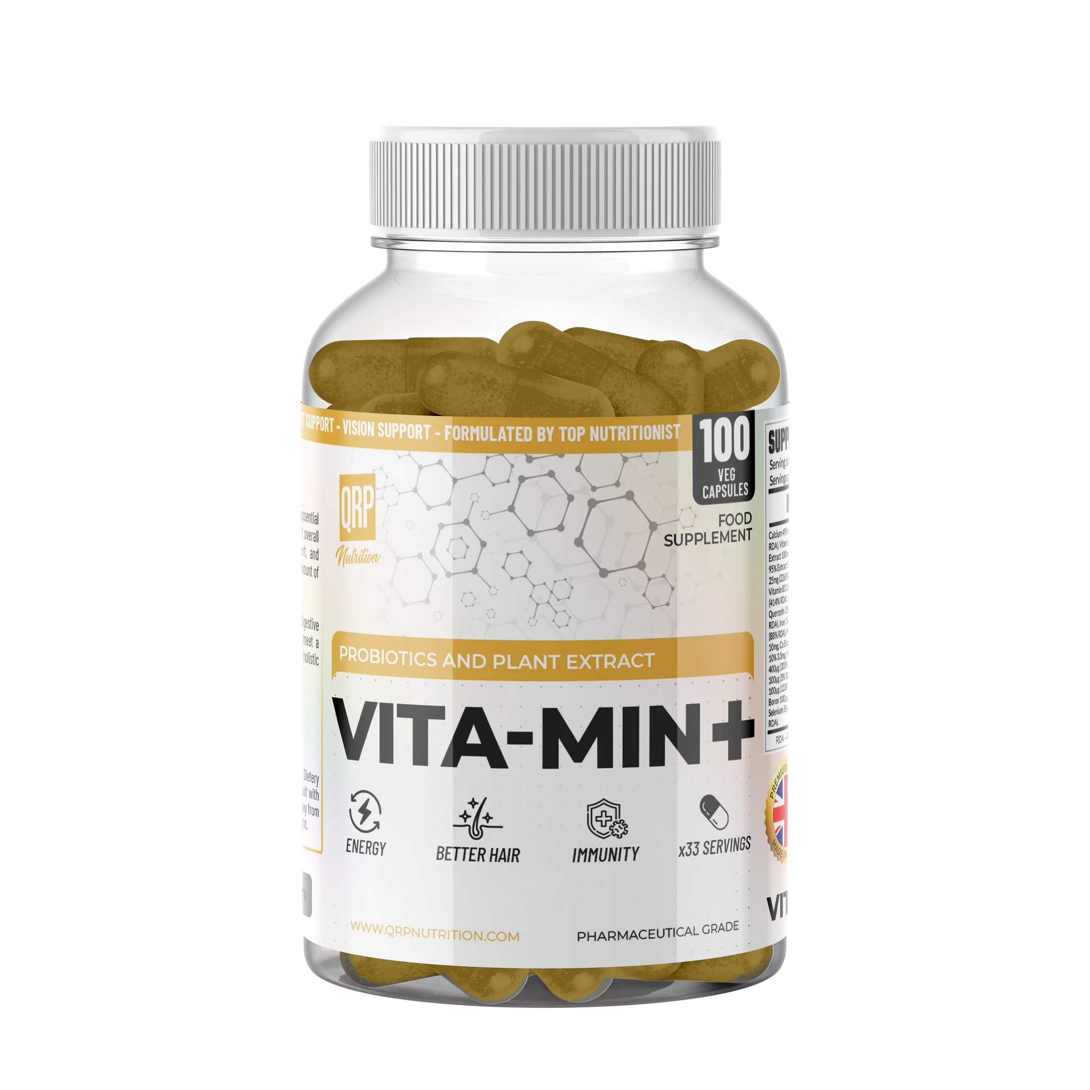 VITA-MIN+ (probiotics, antioxidants) QRP Nutrition