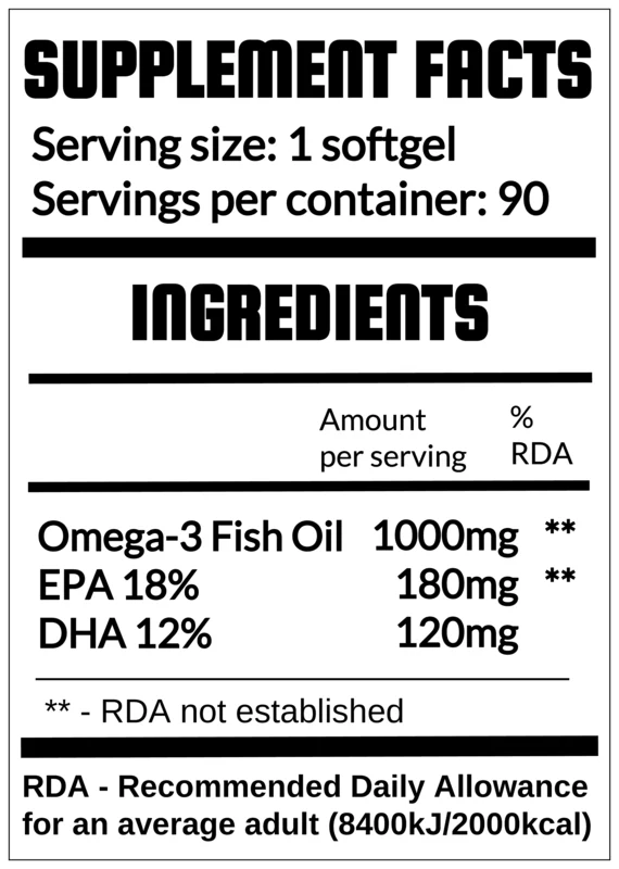 Health benefits of QRP Omega-3 Fish Oil 1000mg