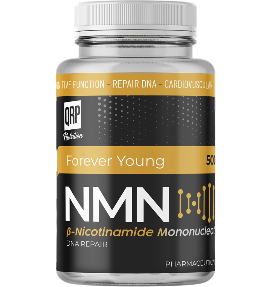 NMN QRP Nutrition 500mg capsules for NAD+ boosting and anti-aging