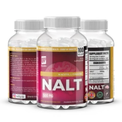 QRP Nutrition NALT 500mg supplement bottle for focus and mood support