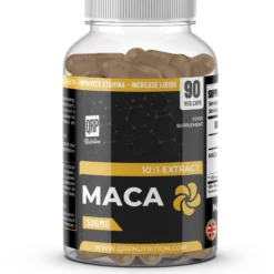 Organic Maca QRP Nutrition 500mg capsules for energy and stamina